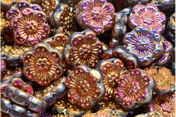Boho Flower Beads 14x14mm - Image 1