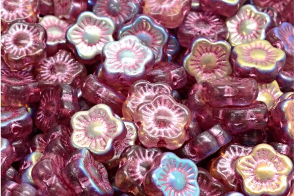 Sunset Flower Beads 10x10mm - Image 1