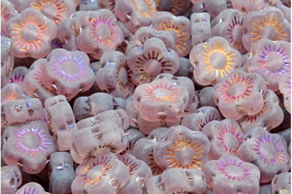 Sunset Flower Beads 10x10mm - Image 1