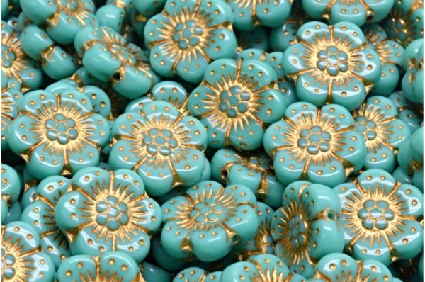 Boho Flower Beads 14x14mm - Image 1