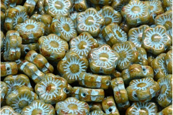 Sunset Flower Beads 10x10mm - Image 1