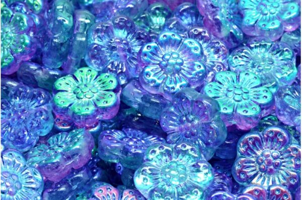 Boho Flower Beads 14x14mm - Image 1