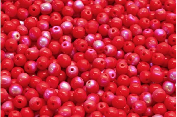 Round Druck Beads 4mm - Image 1