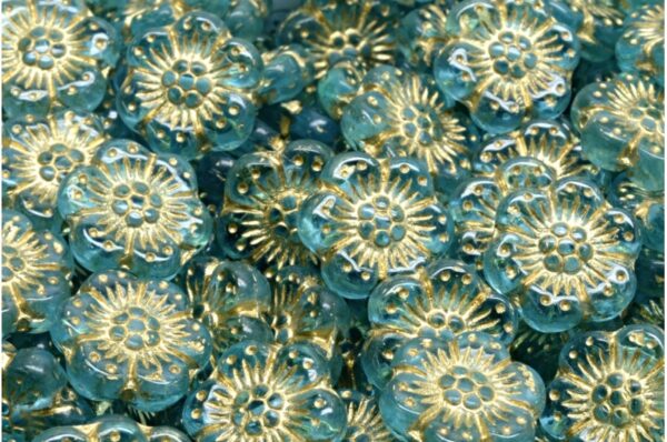 Boho Flower Beads 14x14mm - Image 1
