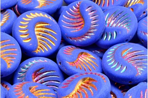 Fossil Coin Beads 19x19mm - Image 1