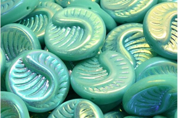 Fossil Coin Beads 19x19mm - Image 1