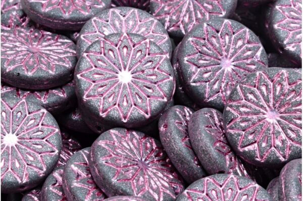 Origami Flower Beads 18x18mm - Image 1
