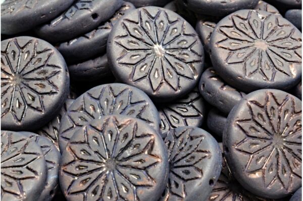 Origami Flower Beads 18x18mm - Image 1