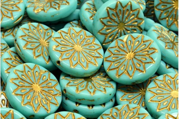 Origami Flower Beads 18x18mm - Image 1