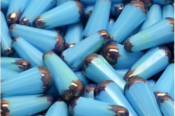 Firepolished Drop Beads 20x9mm - Image 1