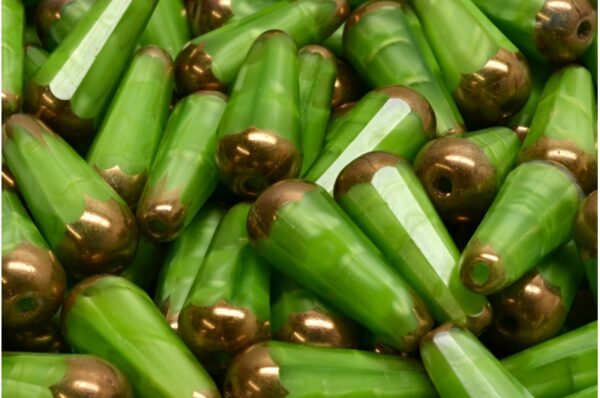 Firepolished Drop Beads 20x9mm - Image 1