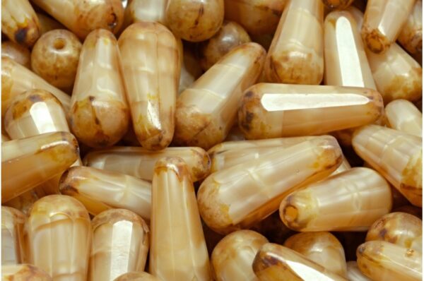 Firepolished Drop Beads 20x9mm - Image 1