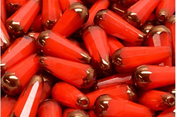 Firepolished Drop Beads 20x9mm - Image 1