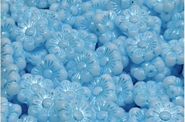 Square Flower Beads 11x11mm - Image 1