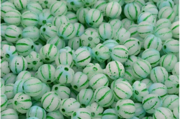 Melon Beads 6x6mm - Image 1