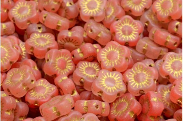 Sunset Flower Beads 10x10mm - Image 1