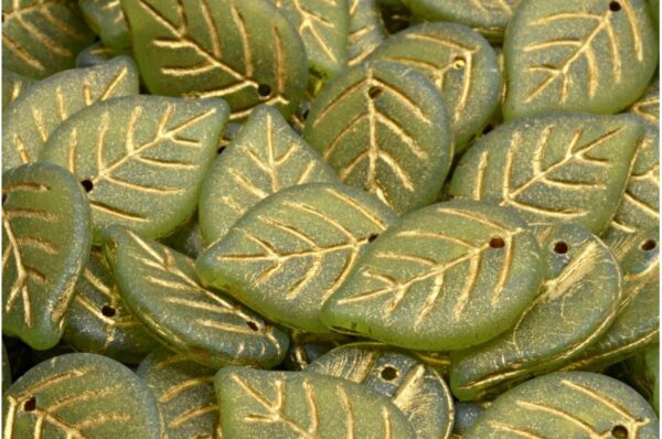 Apple Leaf Beads 18x13mm - Image 1
