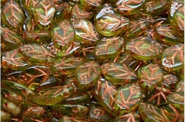 Cherry Leaf Beads 7x12mm - Image 1