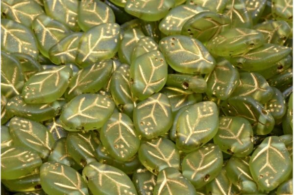Cherry Leaf Beads 7x12mm - Image 1