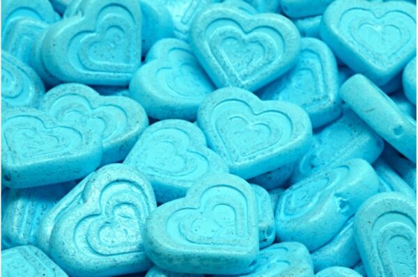 Heart In Heart Beads 14x16mm - Image 1