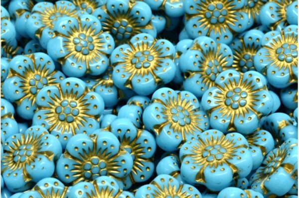 Boho Flower Beads 14x14mm - Image 1