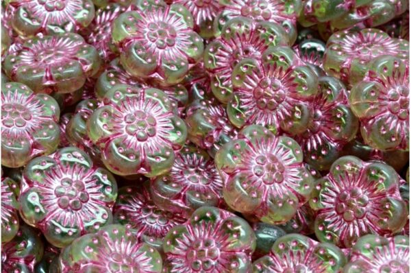 Boho Flower Beads 14x14mm - Image 1