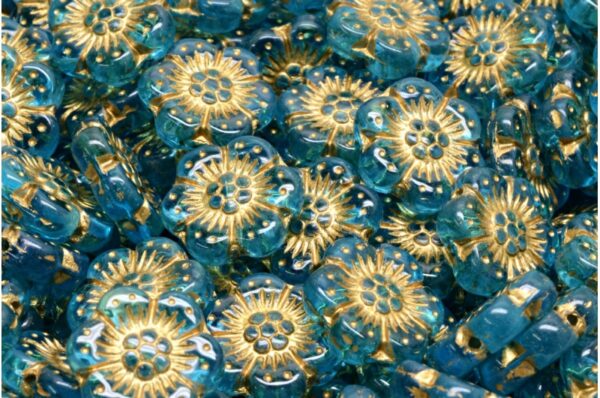 Boho Flower Beads 14x14mm - Image 1