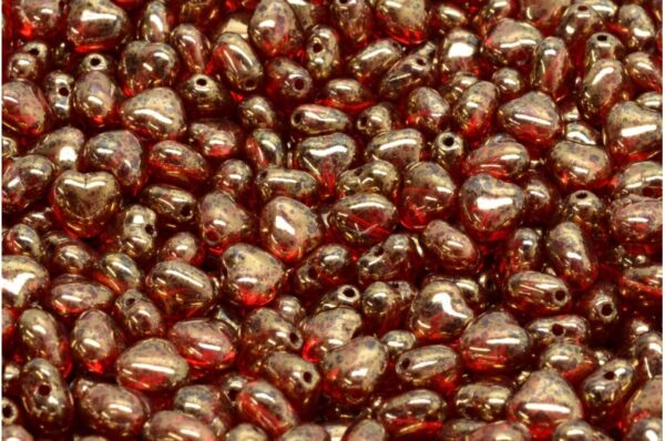 Heart Beads 6x6mm - Image 1