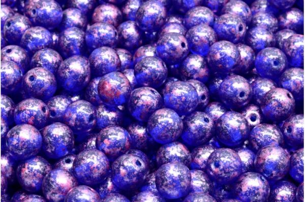 Round Druck Beads 6mm - Image 1