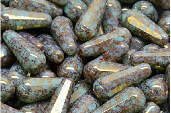 Firepolished Drop Beads 20x9mm - Image 1