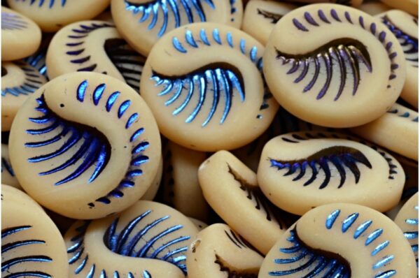 Fossil Coin Beads 19x19mm - Image 1