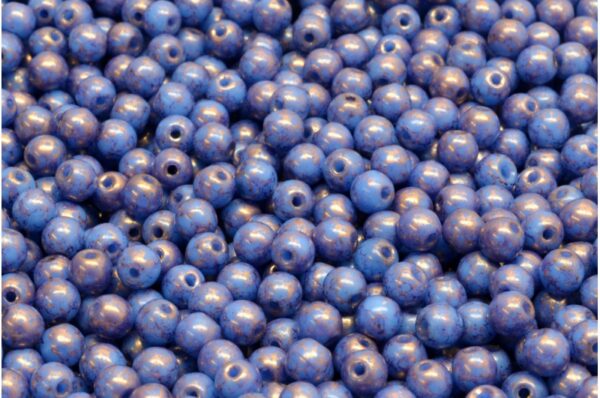 Round Druck Beads 4mm - Image 1