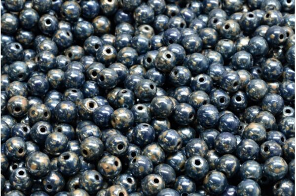 Round Druck Beads 4mm - Image 1