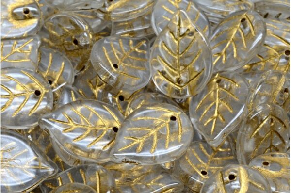 Apple Leaf Beads 18x13mm - Image 1
