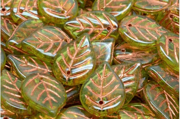 Apple Leaf Beads 18x13mm - Image 1