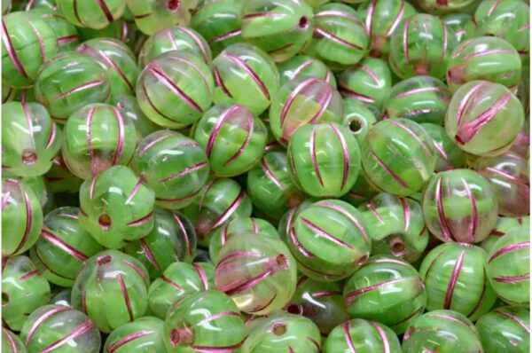 Melon Beads 8x8mm - Image 1