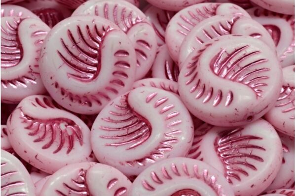 Fossil Coin Beads 19x19mm - Image 1