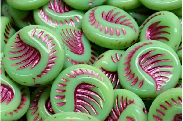 Fossil Coin Beads 19x19mm - Image 1