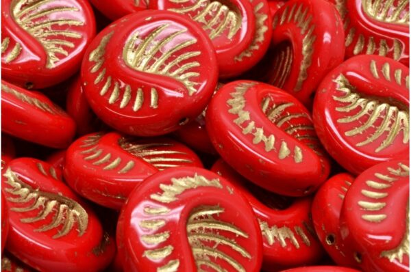 Fossil Coin Beads 19x19mm - Image 1