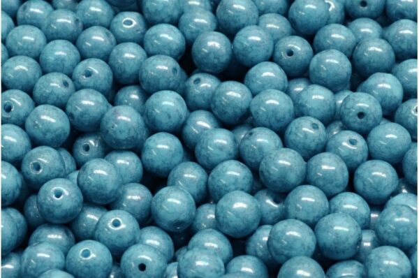 Round Druck Beads 6mm - Image 1