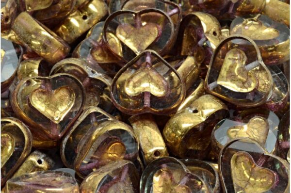 TCB Heart Beads 14x12mm - Image 1