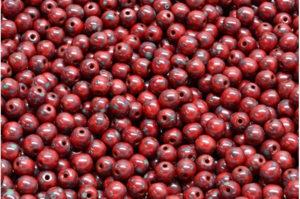 Round Druck Beads 4mm - Image 1