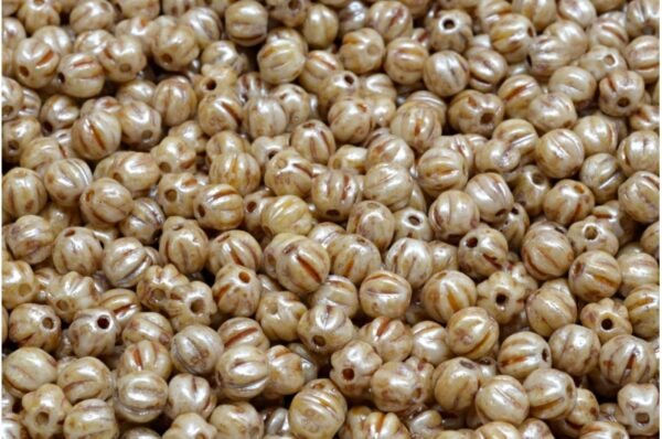 Melon Beads 4x4mm - Image 1