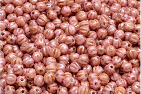 Melon Beads 4x4mm - Image 1