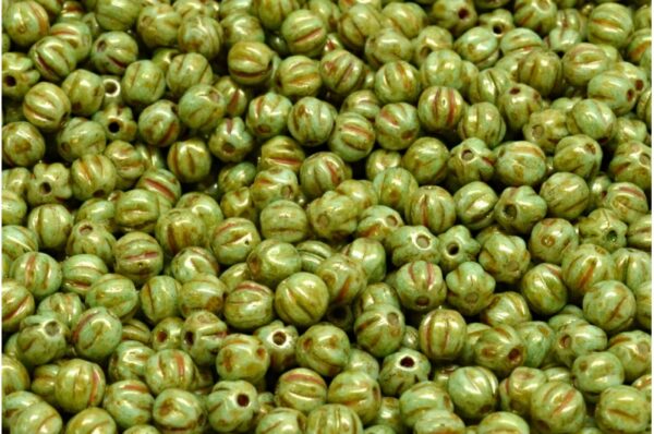 Melon Beads 4x4mm - Image 1
