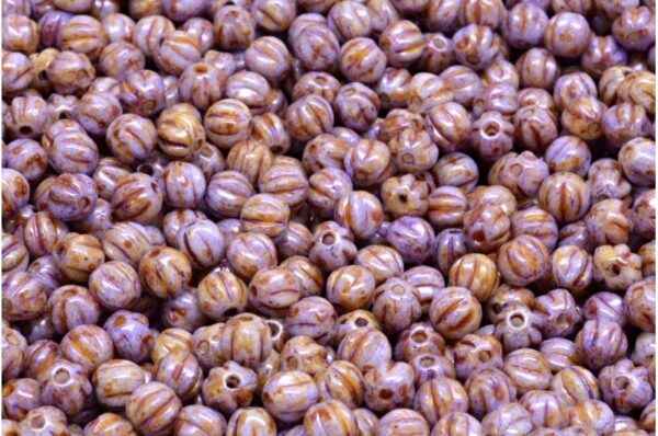 Melon Beads 4x4mm - Image 1