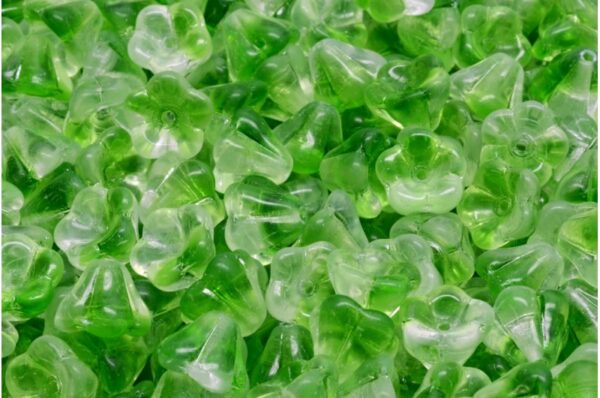 Bell Flower Beads 6x8mm - Image 1