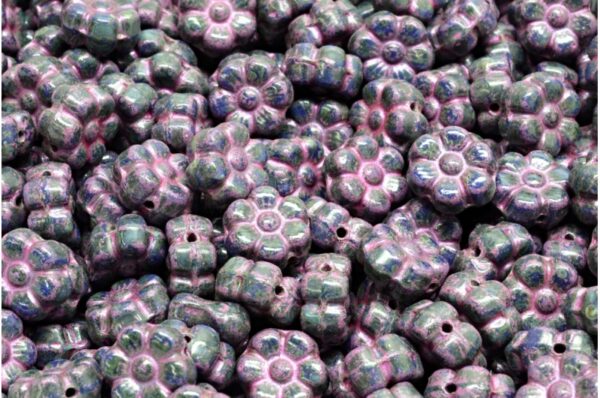 Flat Flower Beads 8x8mm - Image 1