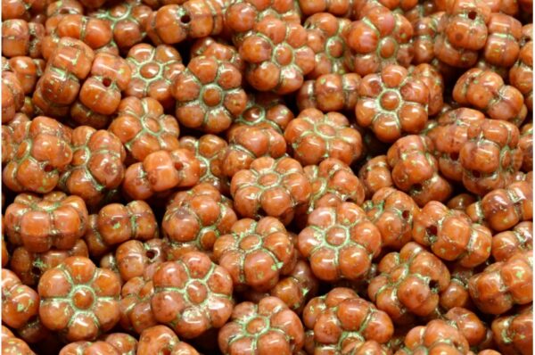 Flat Flower Beads 8x8mm - Image 1