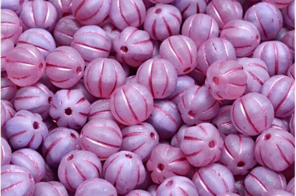 Melon Beads 8x8mm - Image 1